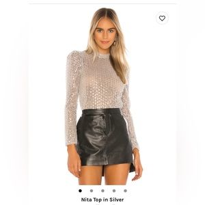 Gorgeous sequin Nila nude top! Camila Coelho from Revolve